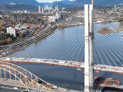 The beautiful stal̕əw̓asəm (Riverview) Bridge adds to Greater Vancouver Area's skyline.