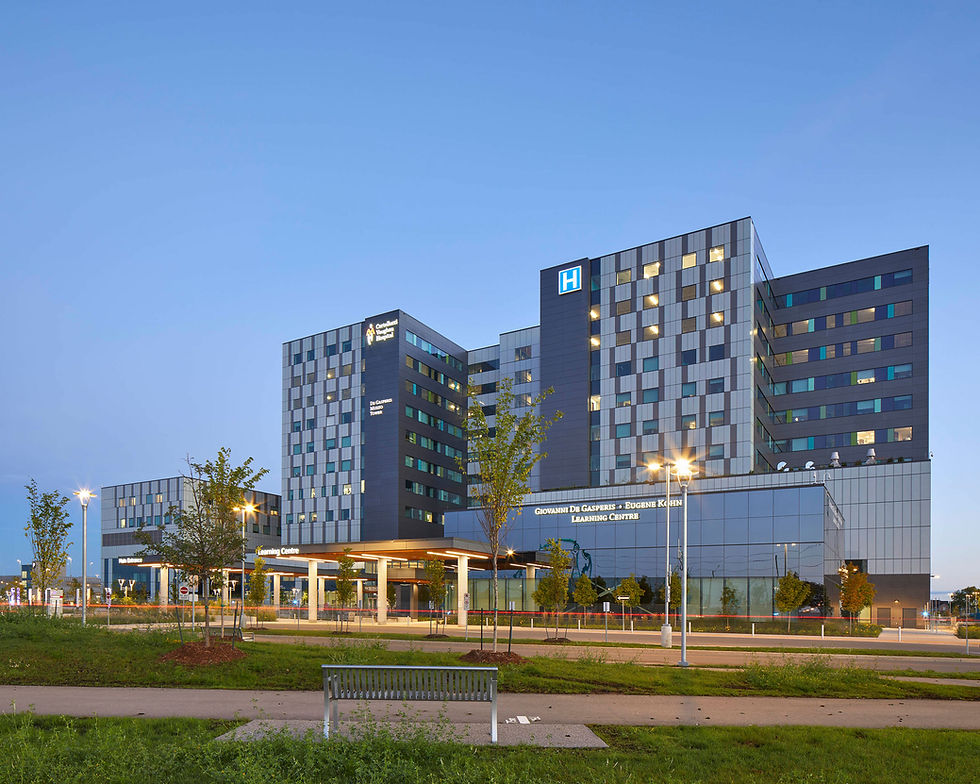 Cortellucci Vaughan Hospital is the first built in Vaughan and the first new hospital in York Region in 30 years, featuring fully integrated smart technology.