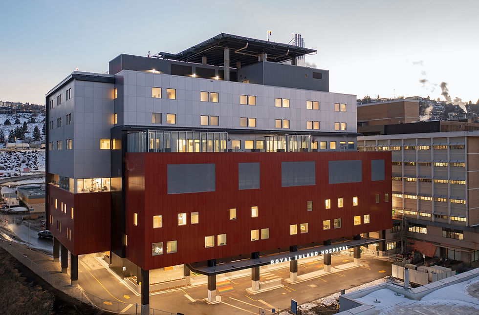 Royal Inland Hospital Patient Care Tower, Kamloops, British Columbia.